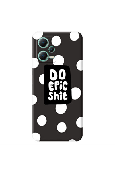 Other Xiaomi Redmi Note 12 Pro 5G Do Epic Shit Black Colored Silicone TPU Θήκη
