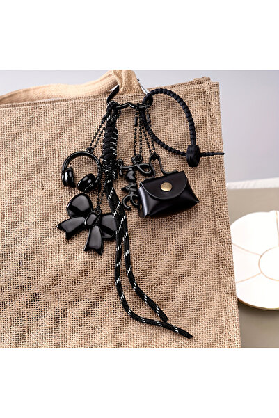 choice2 black Maillard Braid Rope Pendant Exquisite Cute Leather Pendant Char...