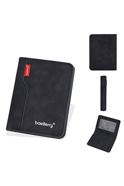 Choice3 Black New Slim Men's Wallet Short Zipper Card & Photo Holder High Qua...
