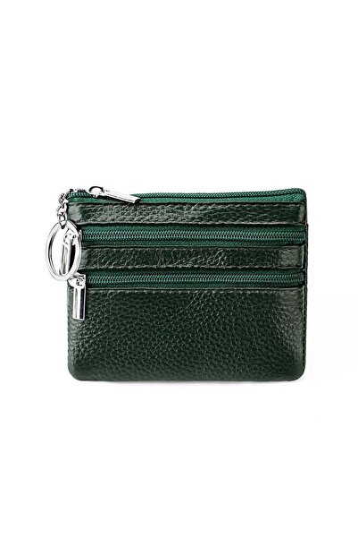Choice3 green PU Leather Money Coin Purse 2024 New with Key Ring Waterproof P...