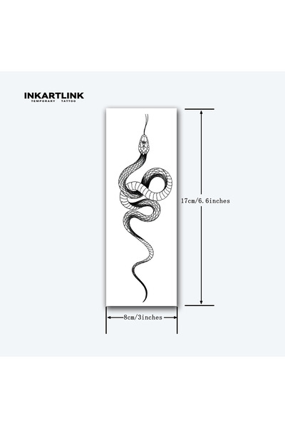 Choice IN-E117 Snake temporary tattoo stickers, magic tattoos, herbal juice t...