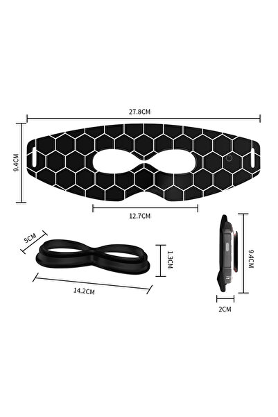 Choice Black Set 7 Colors LED Red Light Eye Mask, 36 Lights Photon Therapy Ey...