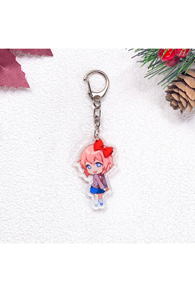 Choice3 5 cm 3 1/4Pcs Game Figures Doki Doki Literature Club Keychain Accesso...