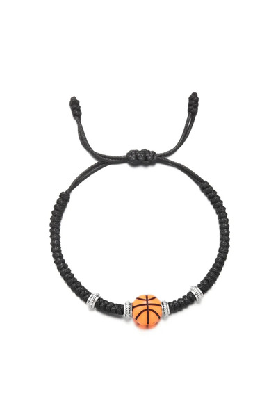 Choice4 Basketball Leisure Ball Games Beads Rope Bracelet Unisex Handmade Bra...