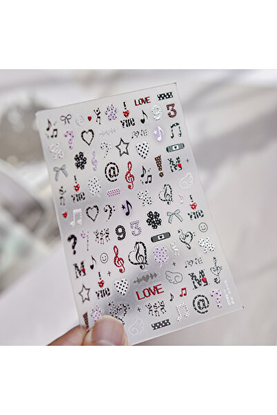 Choice NAILFYOU TO5840 5D Nail Stickers Sweet Cool Y2K Graffiti Element Star ...