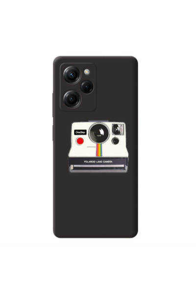 Other Xiaomi Poco X5 Pro Polaroid land camera Black Colored Silicone TPU Θήκη