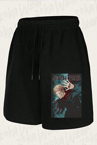 ZOKAWEAR Unisex Jujutsu Kaisen Yuji Itadori4 Design Printed Shorts