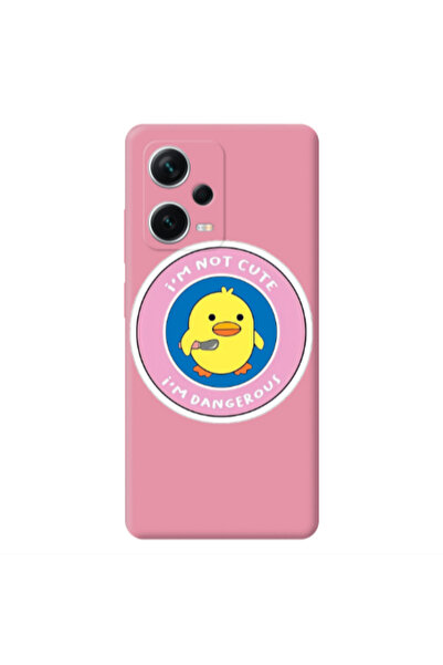 Other Xiaomi Poco X5 I m dangerus Pink Colored Silicone TPU Θήκη