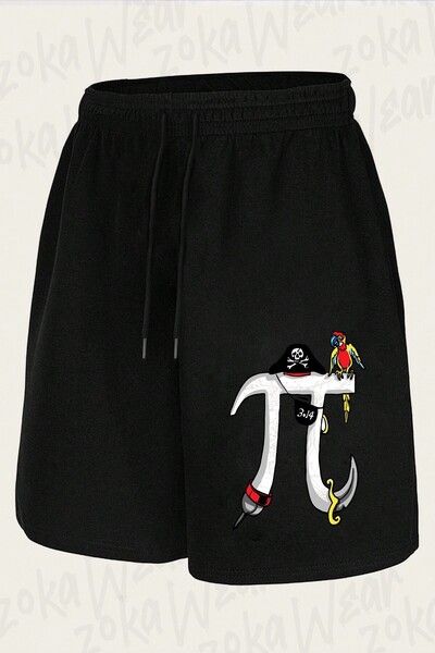 ZOKAWEAR Unisex Mathematics Pi 4 Fer Design Printed Shorts
