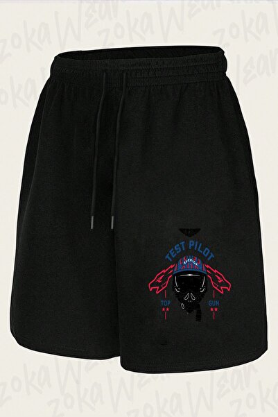 ZOKAWEAR Unisex Top Gun Maverick Test Pilot Design Printed Shorts