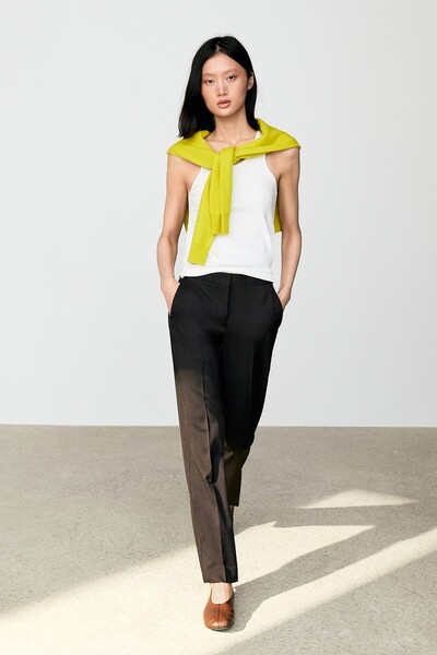 Massimo Dutti %100 soğuk yün straight fit pantolon
