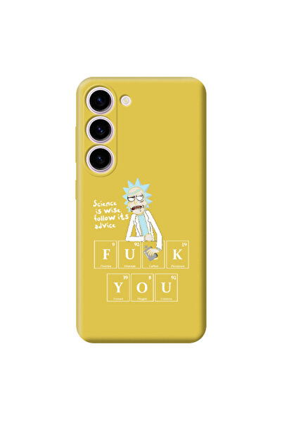 Other Samsung S23 Plus Rick Scince is wise Yellow Colored Silicone TPU Θήκη