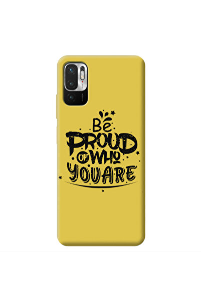 Other Xiaomi Redmi Note 10 Pro 5G Be proud of who you are Yellow Colored Sili...