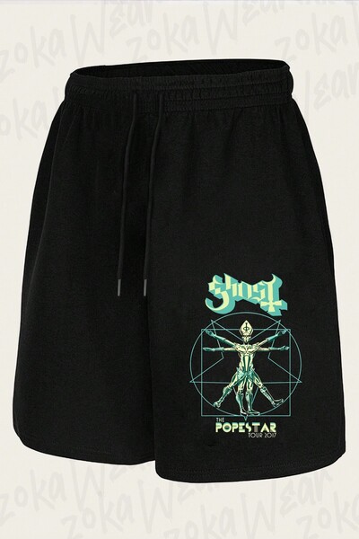 ZOKAWEAR Unisex σορτς με στάμπα Ghost 3 Design