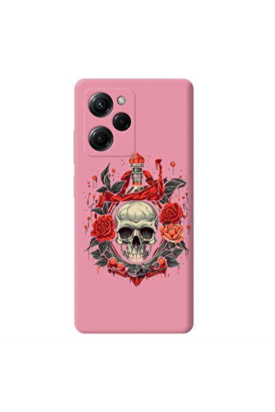 Other Xiaomi Poco X5 Pro Flower head Pink Colored Silicone TPU Θήκη