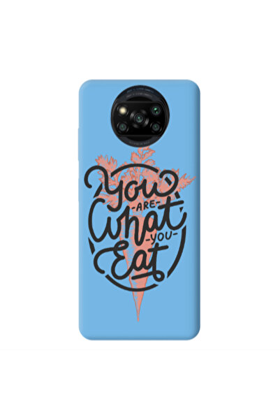 Other Xiaomi Poco X3 /X3 Pro You are What You Eat Blue Colored Silicone TPU Θήκη