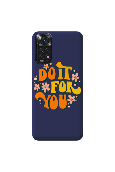 Other Xiaomi Redmi Note 11 4G Do it For You Dark blue Colored Silicone TPU Θήκη