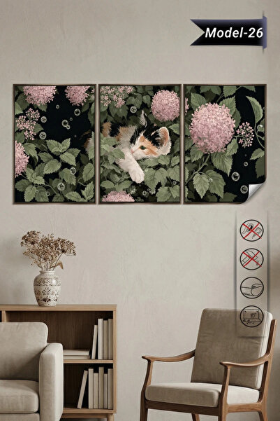 Akıllı Kağıt Static Cling Table - Poster Animal (Model- 26)