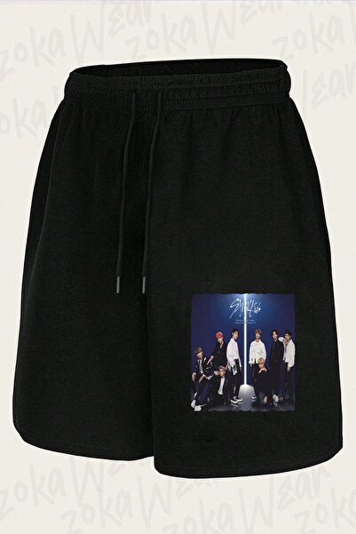 ZOKAWEAR Unisex Stray Kids K pop 3 Σχέδια με στάμπα σορτς