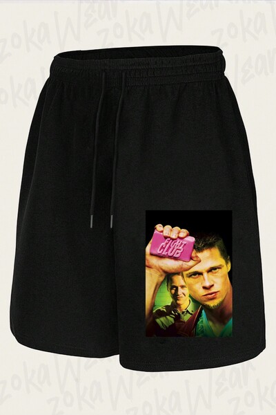 ZOKAWEAR Unisex Cover Film Fight Club Fight Club Design Printed Shorts