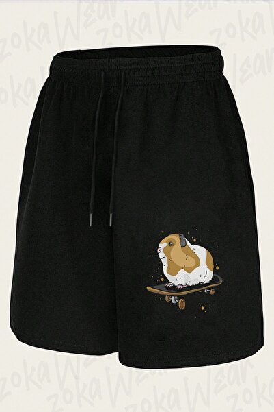 ZOKAWEAR Unisex Hamster Design Printed Shorts