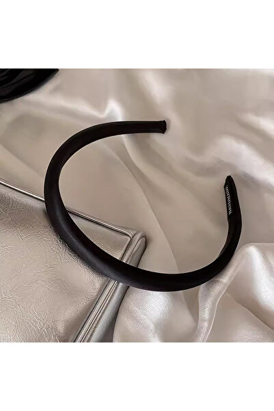 Choice4 Black Vintage Solid Cream Color Hairband Satin Silk Hair Bands Headwe...
