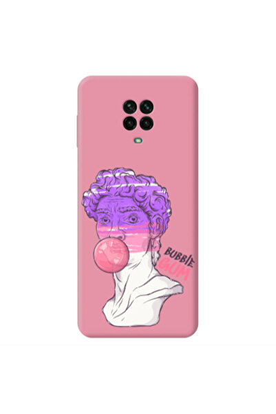 Other Xiaomi Redmi Note 9 Pro Pin Bubble Pink Colored Silicone TPU Θήκη