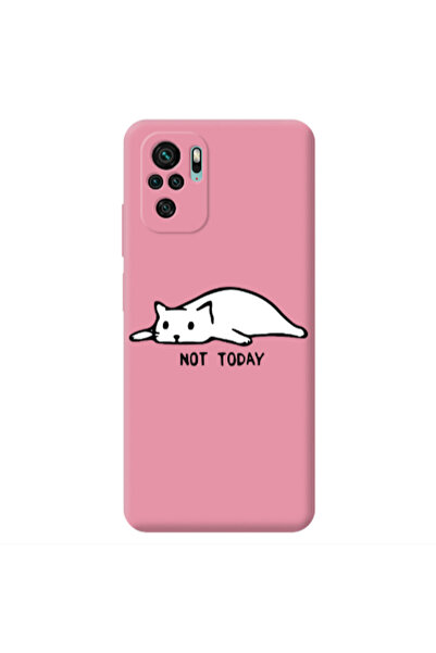 Other Xiaomi Redmi Note 10S Not Today Pink Colored Silicone TPU Θήκη
