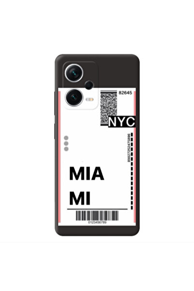 Other Xiaomi Poco X5 Miami NYC Black Colored Silicone TPU Θήκη