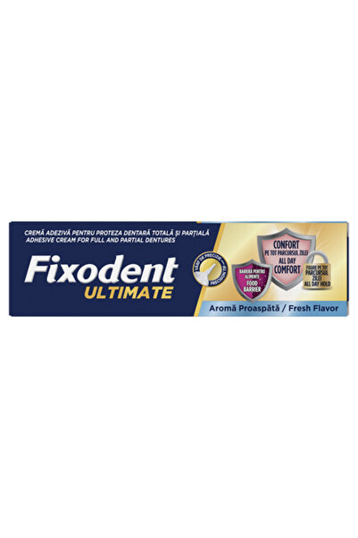 Fixodent Cremă adezivă pentru proteze dentare Ultimate Fresh, 40g
