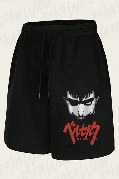 ZOKAWEAR Unisex Berserk Anime Guts Character Eye Design Printed Shorts