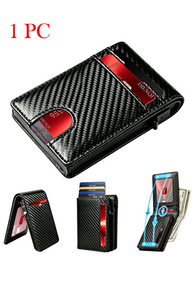 choice2 Carbon Black Magnetic Minimalist RFID Smart Wallets Business Holders ...
