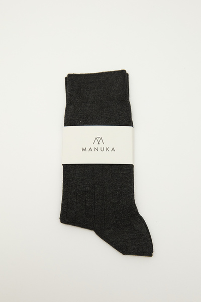Manuka Classic Terry Socks Anthracite