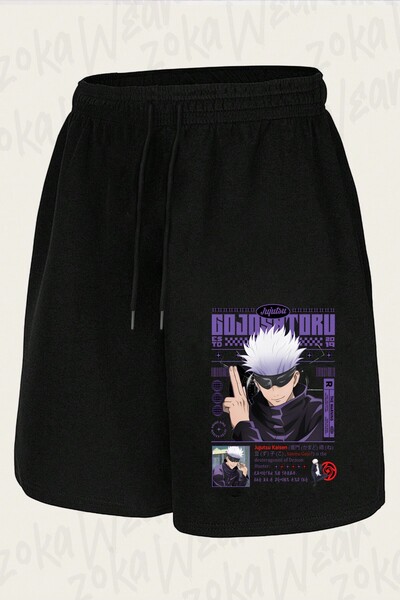 ZOKAWEAR Unisex Jujutsu Kaisen Gojo Satoru V12 Design Printed Shorts