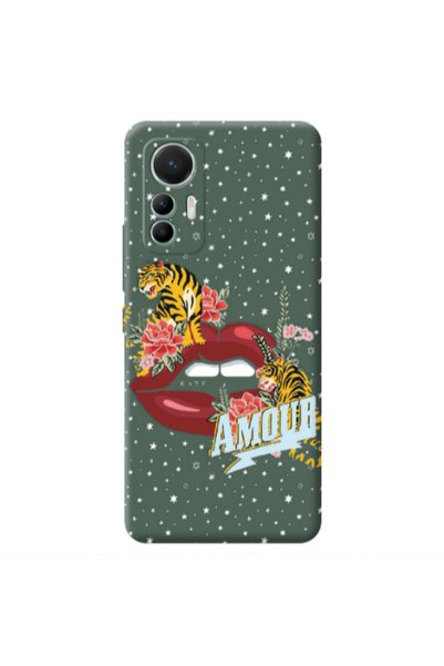 Other Xiaomi Mi 12 Lite Amour Dark Green Colored Silicone TPU Θήκη