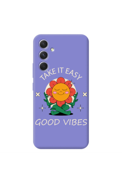Other Samsung A56 Take It Easy Purple Colored Silicone TPU Θήκη