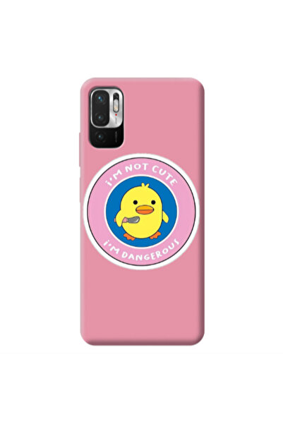Other Xiaomi Redmi Note 10 Pro 5G I m dangerus Pink Colored Silicone TPU Θήκη
