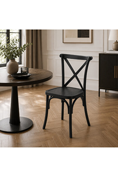 Palma homez Classic Wooden Chair in Multiple Colors with Elegant Cross-Shape ...
