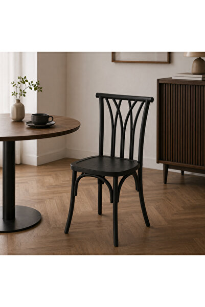 Palma homez Classic Wooden Chair in Multi-Colors with Elegant Curved Lines