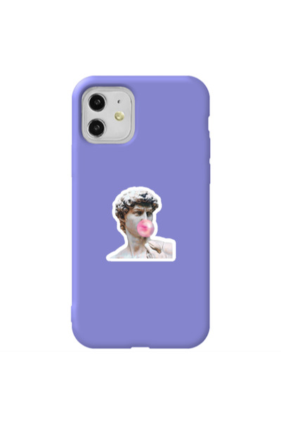 Other Apple iPhone 11 Bubble Purple Colored Silicone TPU Θήκη