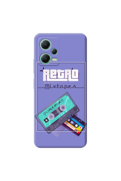 Other Xiaomi Redmi Note 12 Pro 5G Mixtapes Purple Colored Silicone TPU Θήκη