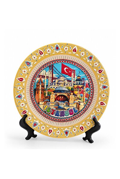 Store İstanbul Temalı Porselen Dekoratif Tabak 18 Cm – Şehir Desenli Hediyeli...