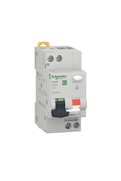 SCHNEIDER Διαφορικός διακόπτης 16Α 1P+N 30mA C 4.5kA, Schneider, ΔΙΑΦΟΡΙΚΟΙ Δ...