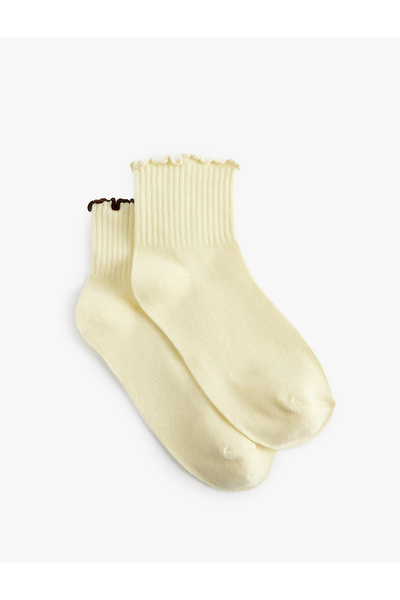 Koton Cotton Ruffled 2-Piece Sock Set