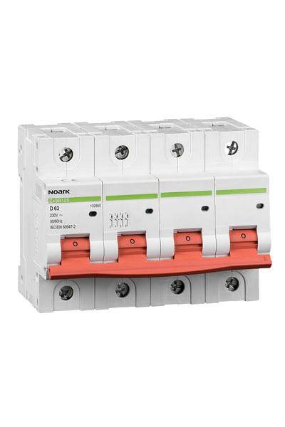 NOARK Mini-întreruptoare automate Ex9B125 4P C100A, 102852, Noark, MINI-INTRE...