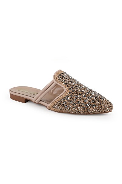 Libero Women's Babet Stone Evening Dress Slip-On Pointed Toe Casual Linen L08...
