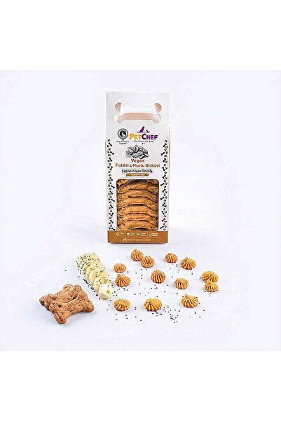 Pet Chef Fıstıklı ve Muzlu Kedi Köpek Ödül Bisküvisi 100gr