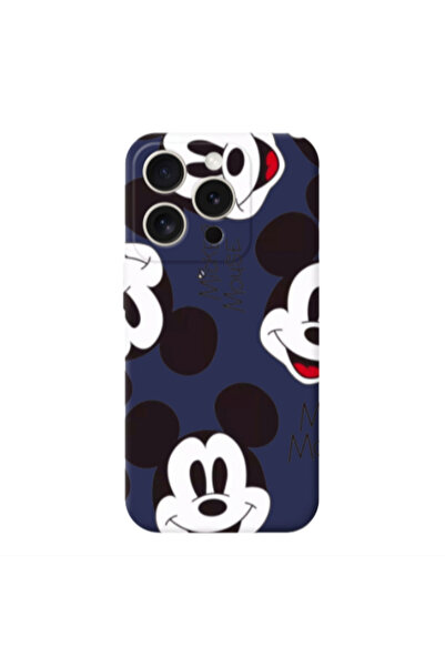 Other Apple iPhone 15 Pro Mickey Mouse Dark blue Colored Silicone TPU Θήκη
