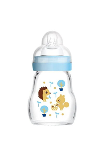 MAM Γυάλινο Μπιμπερό - Feel Good 170ML - Για Αγόρια 0+ Μηνών - Σιλικόνης