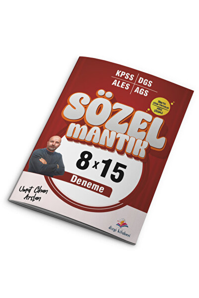 Dizgi Kitap KPSS AGS ALES DGS Sözel Mantık Video Çözümlü 8x15 Deneme Umut Cih...